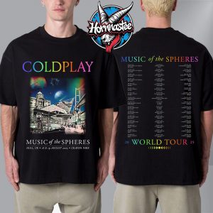 Coldplay Hull Music Of The Spheres Merch Tee At Craven Park On August 18-19 2025 In Hull UK Unisex T-Shirt Two Sided