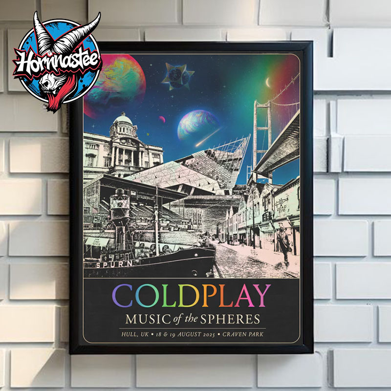 Coldplay Hull Music Of The Spheres Venue Poster At Craven Park On August 18-19 2025 In Hull UK Poster Home Decor Canvas Coldplay Hull Music Of The Spheres Venue Poster At Craven Park On August 18-19 2025 In Hull UK Poster Home Decor Canvas