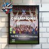 Congrats Crystal Palace Winners Community Shield Championship 2025 Poster Home Decor Canvas
