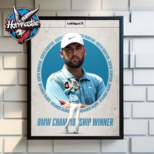 Congrats Scottie Scheffler BMW Championship Winner 2025 Poster Home Decor Canvas