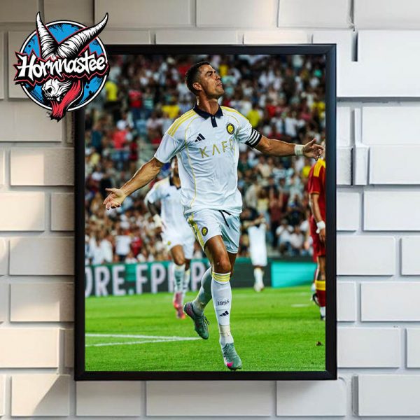 Cristiano Ronaldo Hat Trick In Al Nassr Second Preseason Match Of The Season Poster Home Decor Canvas