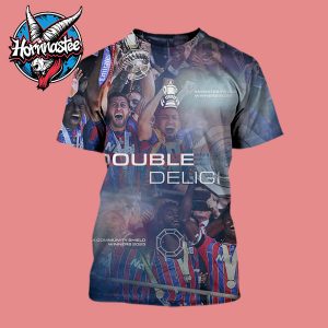 Crystal Palace FC Wins Double Delight FA Community Shield Winners 2025 And Emirates FA Cup Winners 2025 All Over Print Shirt