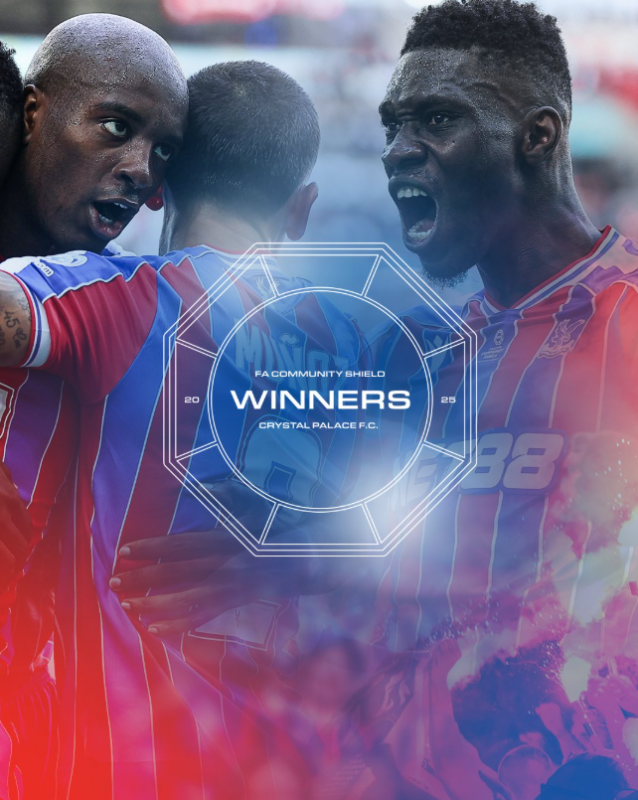 Crystal Palace FC Wins FA Community Shield 2025 Winners Poster