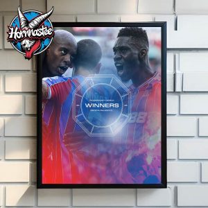 Crystal Palace FC Wins FA Community Shield 2025 Winners Poster Poster Home Decor Canvas