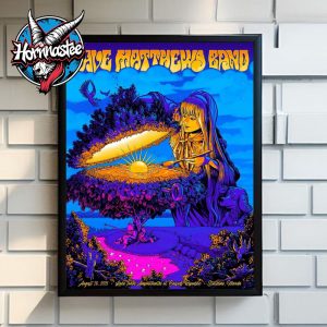 Dave Mathews Band 2025 Show At Lake Tahoe Amphitheatre at Caesars Republic On August 26 2025 In Stateline NV Poster Home Decor Canvas
