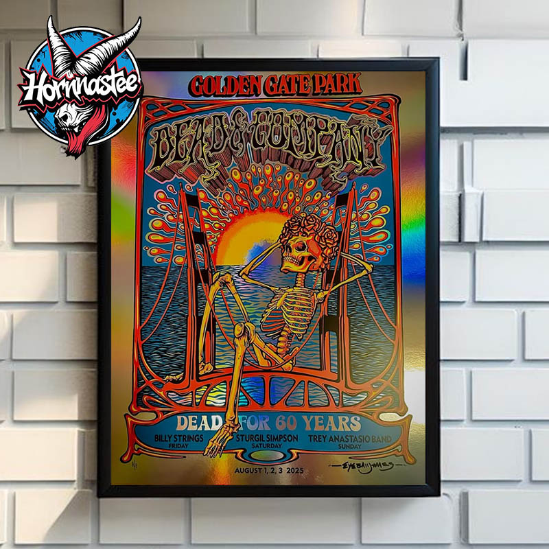Dead And Company San Francisco Concert Dead For 60 Years 3 Nights On August 1-2-3 2025 At Golden Gate Park In San Francisco CA Poster Home Decor Canvas Dead And Company San Francisco Concert Dead For 60 Years 3 Nights On August 1-2-3 2025 At Golden Gate Park In San Francisco CA Poster Home Decor Canvas