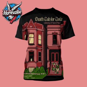 Death Cab For Cutie Celebrating 20 Years Of Plans On August 5 2025 At Chicago Theatre In Chicago Illinois All Over Print Shirt