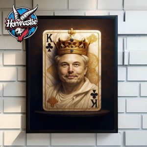 Elon Musk The King Of Mars Cover Art Poster Home Decor Canvas