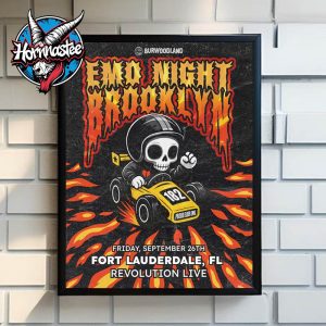 Emo Night Brooklyn Show On September 26 2025 At Revolution Live In Fort Lauderbale FL Poster Home Decor Canvas