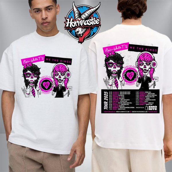 Emo Nite The Delilah vs Juliet Tour 2025 Schedule Unisex T Shirt Two Sided