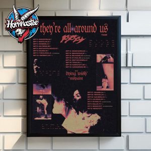 Evanescence They’re All Around Us Tour 2025 Schedule Tour Dates Poster Home Decor Canvas
