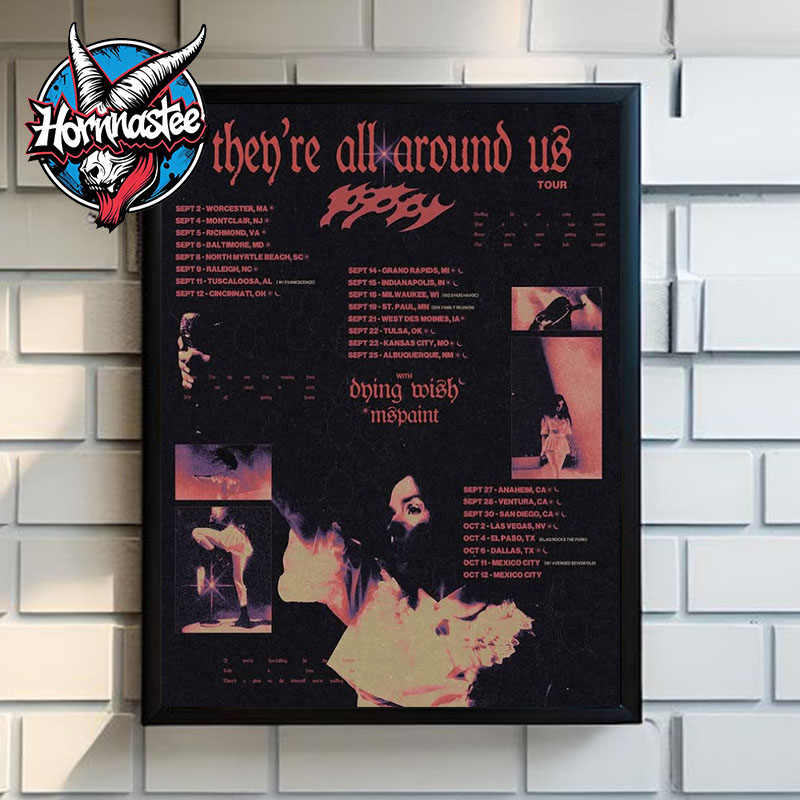 Evanescence They’re All Around Us Tour 2025 Schedule Tour Dates Poster Home Decor Canvas Evanescence They’re All Around Us Tour 2025 Schedule Tour Dates Poster Home Decor Canvas