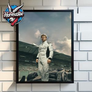 F1 The Movie Brad Pitt Poster Home Decor Canvas