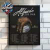 Pierce The Veil I Cant Hear You World Tour Australia 2026 Schedule Tour Dates Poster Home Decor Canvas