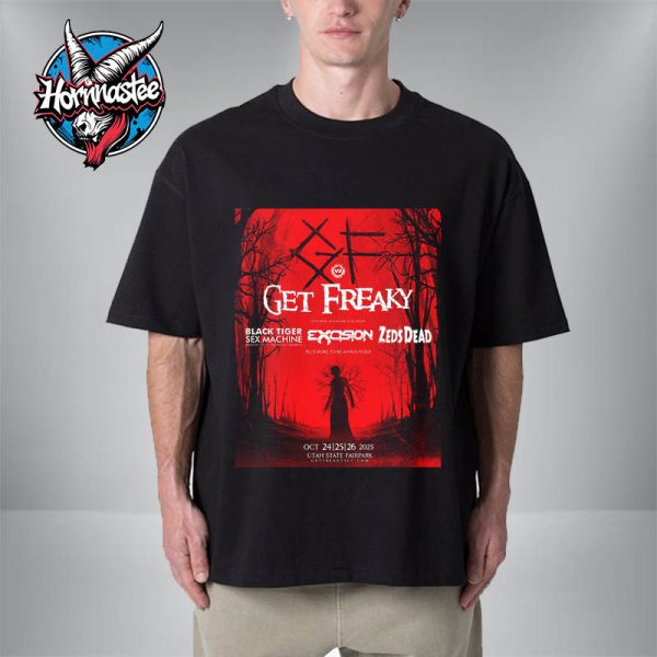 Get Freaky Festival Line Up Poster On October 25-26 2025 At Utah State Fairpark Unisex T-Shirt