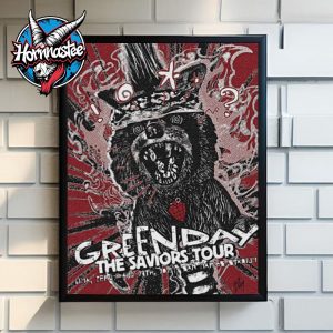 Green Day The Saviors Tour 2025 Venue Poster At San Marcos Stadium On August 27 2025 In Lima Peru Poster Home Decor Canvas