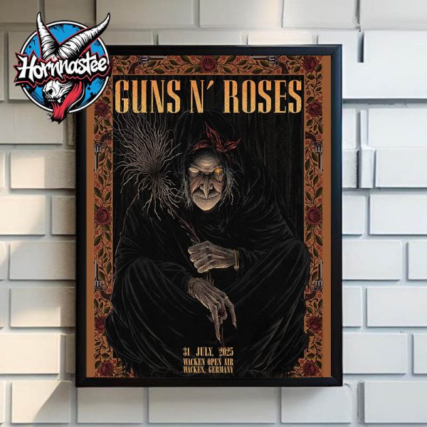 Guns N Roses Wacken Germany Concert On July 31 2025 At Wacken Open Air In Germany Poster Home Decor Canvas