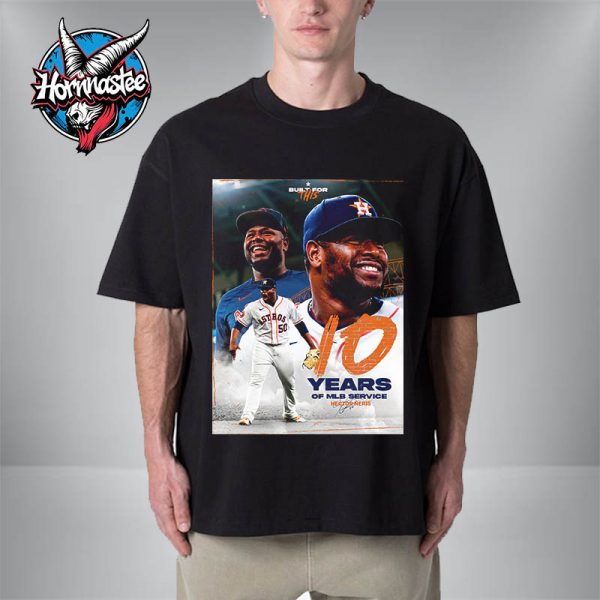 Hector Neris 10 Years Of MLB Service Houston Astros Unisex T-Shirt