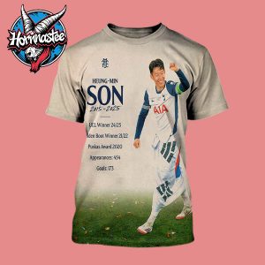 Heung Min Son 2015-2025 Tribute The Legacy Of Spurs Legend All Over Print Shirt