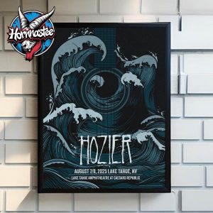 Hozier Lake Tahoe Music Show At Lake Tahoe Amphitheatre At Caesars Republic On August 7-8 2025 Poster Home Decor Canvas