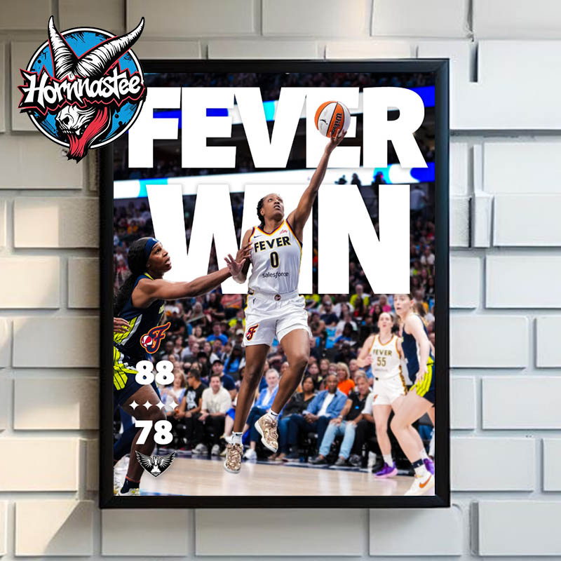Indiana Fever Defeated Dallas Wings Fever Win Poster Poster Home Decor Canvas Indiana Fever Defeated Dallas Wings Fever Win Poster Poster Home Decor Canvas