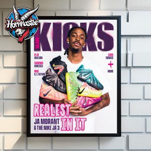Ja Morant And The Nike JA3 SLAM KICKS 28 Poster Home Decor Canvas