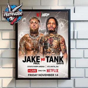 Jake Paul vs Tank Davis Fights On November 14 2025 At State Farm Arena In Atlanta Poster Home Decor Canvas