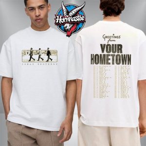 Jonas Brothers Greetings From Your Hometown Tour 2025 Exclusive Tee Schedule Tour Dates Unisex T-Shirt Two Sided