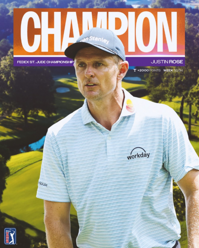 Justin Rose PGA Tour The Champion Fedex St Jude Championship 2025