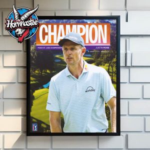 Justin Rose PGA Tour The Champion Fedex St Jude Championship 2025 Poster Home Decor Canvas