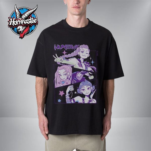 KPop Demon Hunters Huntrix Group Panels Unisex T Shirt