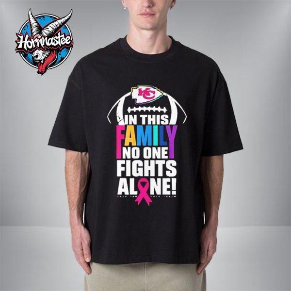 Kansas City Chiefs Crucial Catch Cancer No One Fights Alone Unisex T Shirt