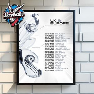 Katy Perry The Lifetimes Tour 2025 UK And Europe Schedule Tour Dates Poster Home Decor Canvas