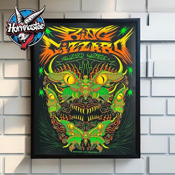 King Gizzard And The Lizard Wizard Ravinia Festival 2025 Event Poster In Highland Park On August 6 2025 Illinois Poster Home Decor Canvas