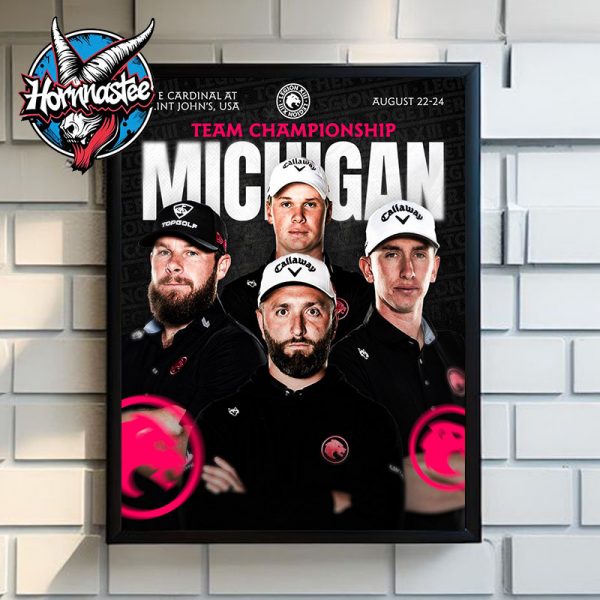 LIV Golf Michigan Team Championship The Cardinal At Saint John’s On August 22-24 2025 Poster Home Decor Canvas