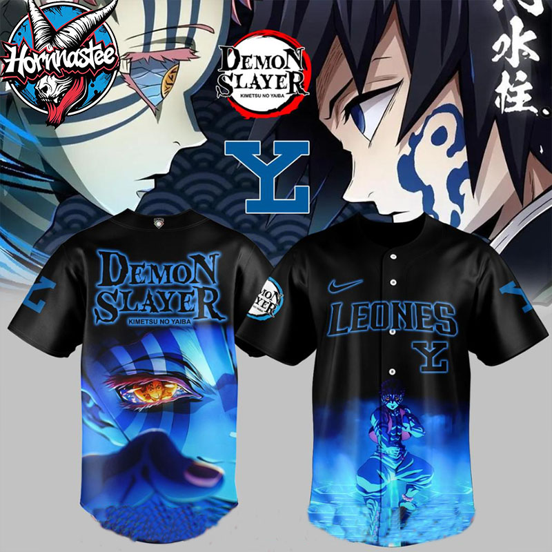 Leones de Yucatan X Demon Slayer Akaza Limited Edition Baseball Jersey Leones de Yucatan X Demon Slayer Akaza Limited Edition Baseball Jersey