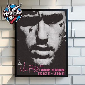 Lil Peep Birthday Celebration Show In New York City On October 31 And November 1 2025 In Los Angeles Poster Home Decor Canvas