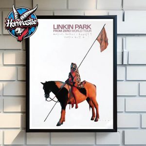 Linkin Park From Zero World Tour 2025 Montreal Quebec Canada Poster Night 1 On August 5 2025 At Centre Bell Poster Home Decor Canvas