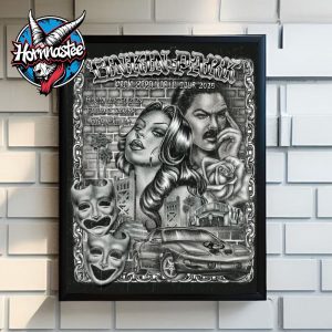Linkin Park From Zero World Tour 2025 Poster Sacramento California On September 17 2025 At Golden 1 Center Poster Home Decor Canvas