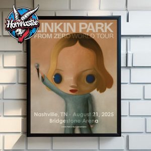 Linkin Park From Zero World Tour 2025 Venue Poster At Bridgestone Arena In Nashville TN On August 21 2025 Poster Home Decor Canvas