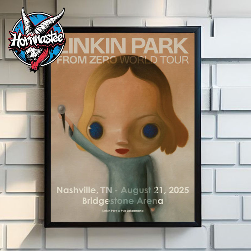 Linkin Park From Zero World Tour 2025 Venue Poster At Bridgestone Arena In Nashville TN On August 21 2025 Poster Home Decor Canvas Linkin Park From Zero World Tour 2025 Venue Poster At Bridgestone Arena In Nashville TN On August 21 2025 Poster Home Decor Canvas