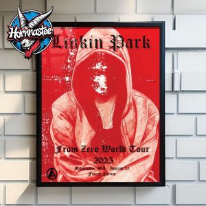 Linkin Park Milwaukee Wisconsin From Zero World Tour 2025 Poster Concert At Fiserv Forum On August 25 2025 Poster Home Decor Canvas