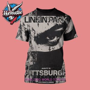 Linkin Park Pittsburgh Poster From Zero World Tour 2025 On August 19 2025 At PPG Paints Arena In Pittsburgh Pennsylvania All Over Print Shirt