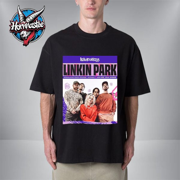 Linkin Park x Lollapalooza Show At Mahalaxmi Race Course On January 24 25 2026 Unisex T Shirt
