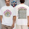 Lollapalooza Festival 2025 Exclusive Sunburst Lineup Tee Grant Park On August 3 2025 Chicago Illinois Unisex T-Shirt Two Sided