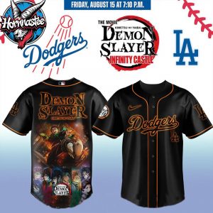 Los Angeles Dodgers X Demon Slayer 2025 Infinity Castle Limited Edition Baseball Jersey