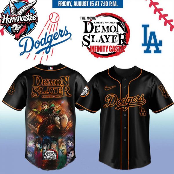 Los Angeles Dodgers X Demon Slayer 2025 Infinity Castle Limited Edition Baseball Jersey