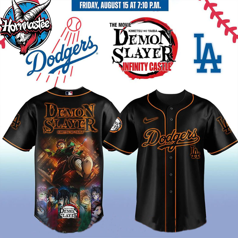 Los Angeles Dodgers X Demon Slayer 2025 Infinity Castle Limited Edition Baseball Jersey Los Angeles Dodgers X Demon Slayer 2025 Infinity Castle Limited Edition Baseball Jersey