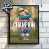 Congrats Scottie Scheffler BMW Championship Winner 2025 Poster Home Decor Canvas