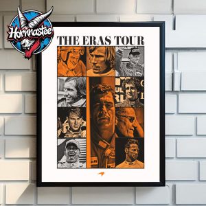 McLaren F1 Team The Eras Tour 2025 Poster Home Decor Canvas